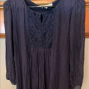 Bohemian/peasant style dress 100% Silk